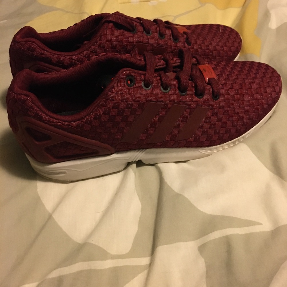 Adidas zx flux burgundy 3m